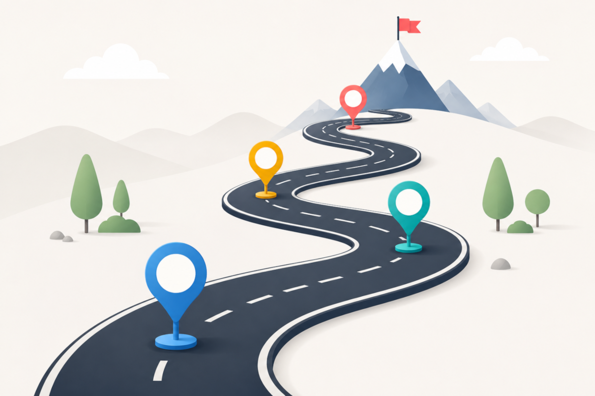 AI consulting roadmap illustration