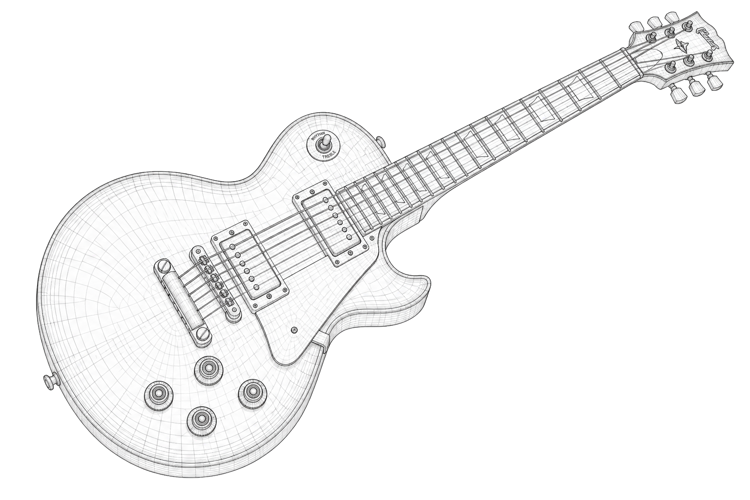 Illustration-style AI image example